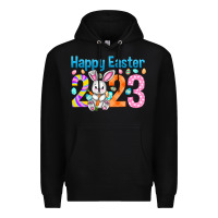 Black Happy Easter 2023 Easter Day Premium Hoodie - HowdyJamesFarm
