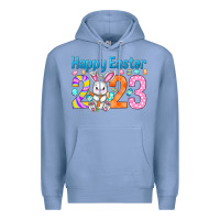 Colony Blue Happy Easter 2023 Easter Day Premium Hoodie - HowdyJamesFarm