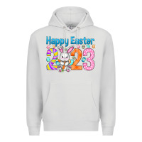 Dove Grey Happy Easter 2023 Easter Day Premium Hoodie - HowdyJamesFarm