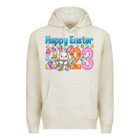 Oatmeal Heather Happy Easter 2023 Easter Day Premium Hoodie - HowdyJamesFarm
