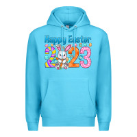 Ocean Blue Happy Easter 2023 Easter Day Premium Hoodie - HowdyJamesFarm