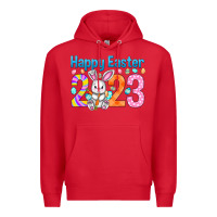Red Happy Easter 2023 Easter Day Premium Hoodie - HowdyJamesFarm