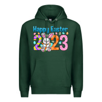 Sports Green Happy Easter 2023 Easter Day Premium Hoodie - HowdyJamesFarm