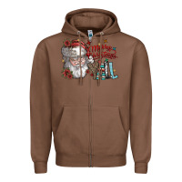 Chestnut merry christmas yall Zipper Hoodie - SublimationCraftShop