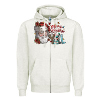 Oatmeal Heather merry christmas yall Zipper Hoodie - SublimationCraftShop
