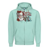 Seafoam merry christmas yall Zipper Hoodie - SublimationCraftShop