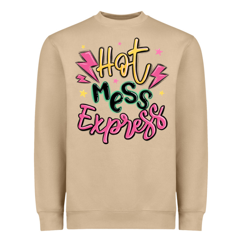 Hot Mess Express Heavyweight Sweatshirt by MaliasSmallBusiness | Teevron