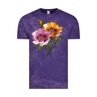 Cloud Purple In Your Eyes Rose Vintage Tee - LillyAllenDesigns