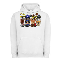 Pigment Lunar Rock Police Coffee Cups Urban Hoodie - FaDigitalArtStudio
