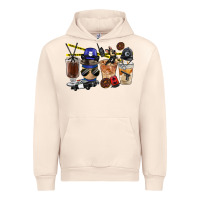 Sandshell Police Coffee Cups Urban Hoodie - FaDigitalArtStudio