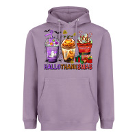 Lavender hallothanksmas coffee cups Heavyweight Hoodie - texasbilliewilder