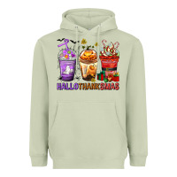 Matcha hallothanksmas coffee cups Heavyweight Hoodie - texasbilliewilder