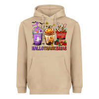 Mushroom hallothanksmas coffee cups Heavyweight Hoodie - texasbilliewilder