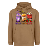 Hallothanksmas Coffee Cups Heavyweight Hoodie | Teevron