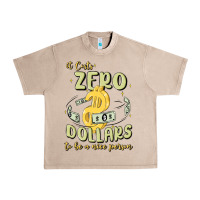 French Oak it costs zero dollars to be a nice person Urban Heavy Tee - MaliasSmallBusiness