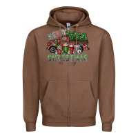 Chestnut merry christmas Zipper Hoodie - SublimationCraftShop
