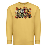 Antique Gold Cozy season Fall Premium Sweatshirt - NancyCooperArtShop