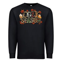 Black Cozy season Fall Premium Sweatshirt - NancyCooperArtShop