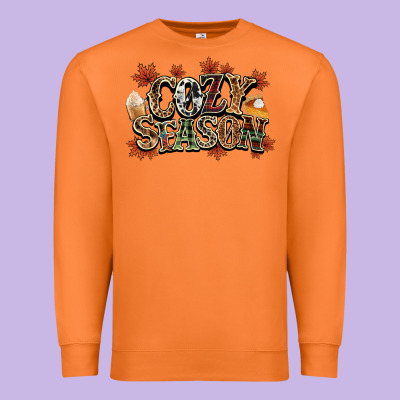 Cozy Season Fall Premium Sweatshirt Designed By Nancycooperartshop