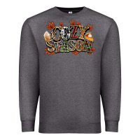Charcoal Heather Cozy season Fall Premium Sweatshirt - NancyCooperArtShop