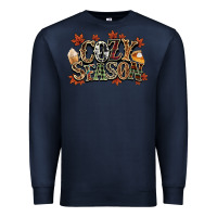 Navy Cozy season Fall Premium Sweatshirt - NancyCooperArtShop