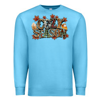 Ocean Blue Cozy season Fall Premium Sweatshirt - NancyCooperArtShop