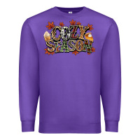 Purple Cozy season Fall Premium Sweatshirt - NancyCooperArtShop