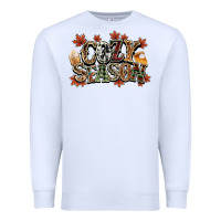 White Cozy season Fall Premium Sweatshirt - NancyCooperArtShop