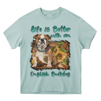 Arona life is better with a english bulldog Heavy Core Tee - BarkalooDesign