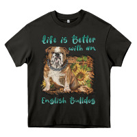 Asphalt life is better with a english bulldog Heavy Core Tee - BarkalooDesign