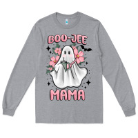 Heather Grey boo jee mama Long Sleeve Tee - MaliasSmallBusiness