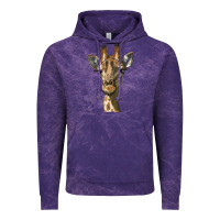 Cloud Purple giraffe head Vintage Hoodie - LillyAllenDesigns