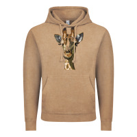 Vintage Coffee giraffe head Vintage Hoodie - LillyAllenDesigns