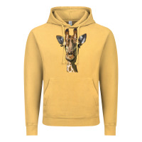 Vintage Mustard giraffe head Vintage Hoodie - LillyAllenDesigns