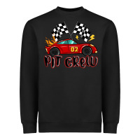 Black pit crew boys birthday race car Heavyweight Sweatshirt - MaliasSmallBusiness
