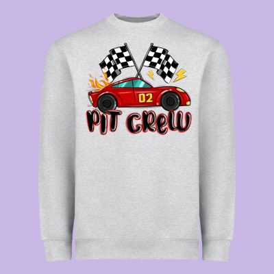 Pit Crew Boys Birthday Race Car Heavyweight Sweatshirt Designed By Maliassmallbusiness