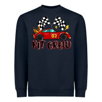 Navy pit crew boys birthday race car Heavyweight Sweatshirt - MaliasSmallBusiness