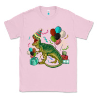 Bubblegum Pink party t rex Classic Tee - MaliasSmallBusiness