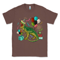 Chestnut party t rex Classic Tee - MaliasSmallBusiness