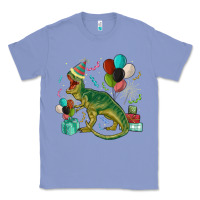 Colony Blue party t rex Classic Tee - MaliasSmallBusiness