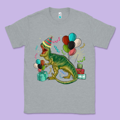 Party T Rex Classic Tee Designed By Maliassmallbusiness