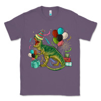 Lavender party t rex Classic Tee - MaliasSmallBusiness
