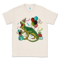 Natural party t rex Classic Tee - MaliasSmallBusiness