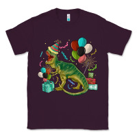Plum party t rex Classic Tee - MaliasSmallBusiness