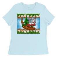 Baby Blue lake squad tumbler Ladies Tee - HRA Design Shop