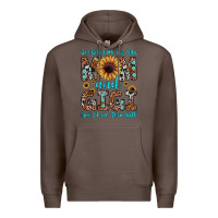 Coffee god gifted me two titles mom and gigi  and i rock them both Premium Hoodie - JahusDesignShop