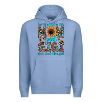 Colony Blue god gifted me two titles mom and gigi  and i rock them both Premium Hoodie - JahusDesignShop