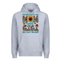 Heather Grey god gifted me two titles mom and gigi  and i rock them both Premium Hoodie - JahusDesignShop