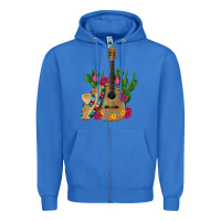 True Royal ,mexican sombrero guitar rose cactus Zipper Hoodie - Artiststas