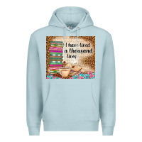 Blue Mist i have lived a thousand lives Premium Hoodie - TumblerDesignByShophia